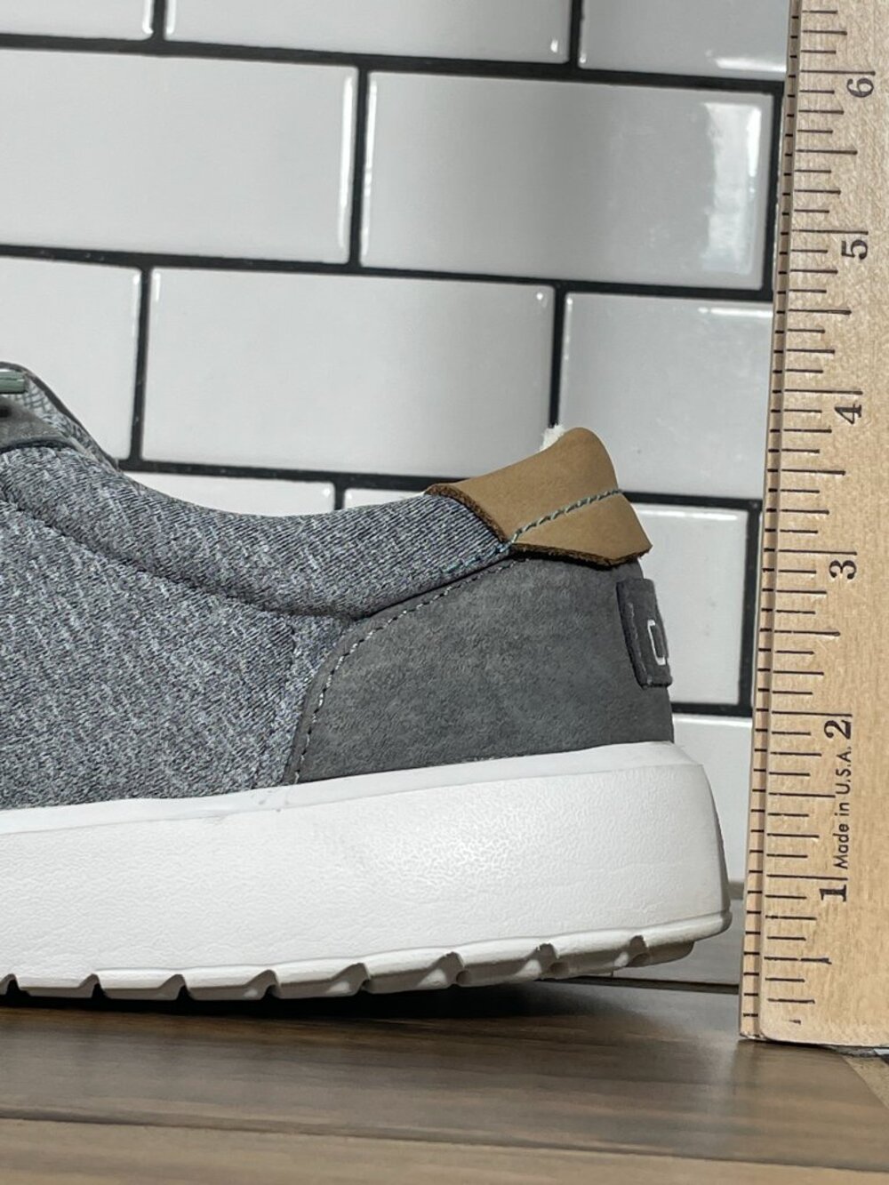 Hey Dude Hugo Shoes Mens Size 11 Stretch Gray Lightweight Casual Slip On - Picture 9 of 13